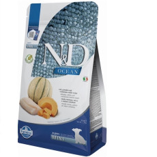 Farmina N&D Ocean Cod, Pumpkin & Cantaloupe Melon Puppy Mini сухой корм с треской для щенят малых пород, 800 гр
