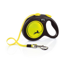 Flexi Neon L рулетка для собак, лента 5 м, неон