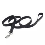 Coastal Circle-T Dog Leash поводок кожаный для собак, 1.2 м х 2.5 см, черный