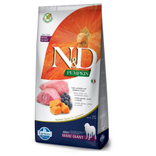 Farmina N&D Pumpkin Lamb & Blueberry Adult Giant Maxi сухий корм з ягнятком для собак гігантських порід, 12 кг