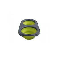 Dexas Collapsible Pet Feeder миска подвійна складана, 2 шт х 1.2 л, зелений