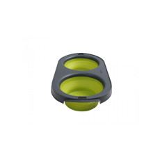Dexas Collapsible Pet Feeder миска двойная складная, 2 шт х 1.2 л, зеленый