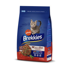 Brekkies Cat Beef сухой корм с говядиной для котов, 3.5 кг
