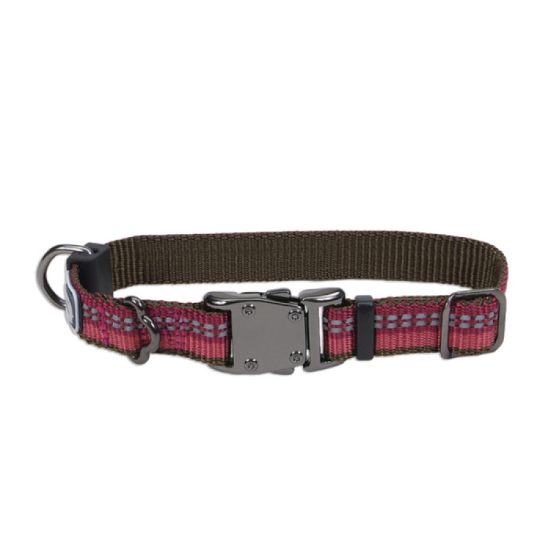 Coastal K9 Explorer Collar нашийник світловідбивний для собак, 20-30 см, червоний