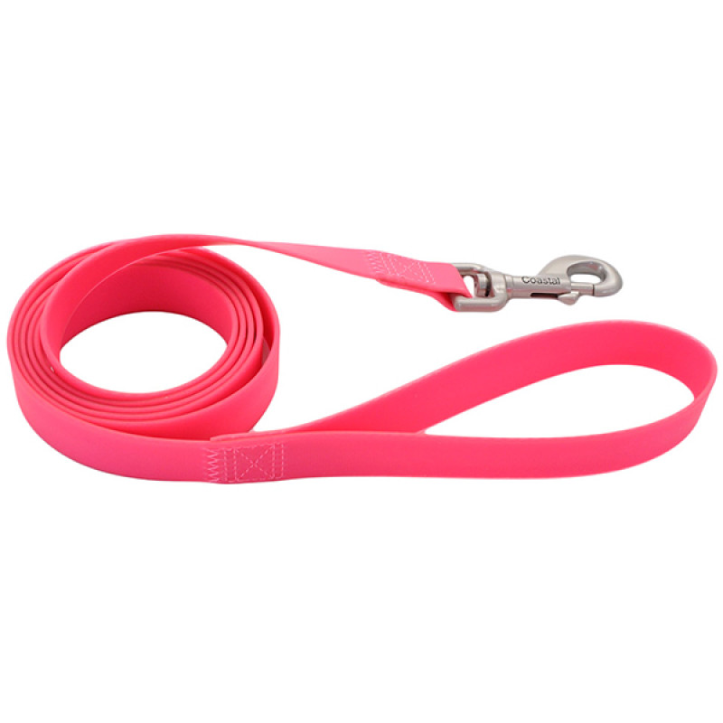 Coastal Fashion Pro Waterproof Leash биотановый поводок для собак, 1.8 м х 1.9 см, розовый