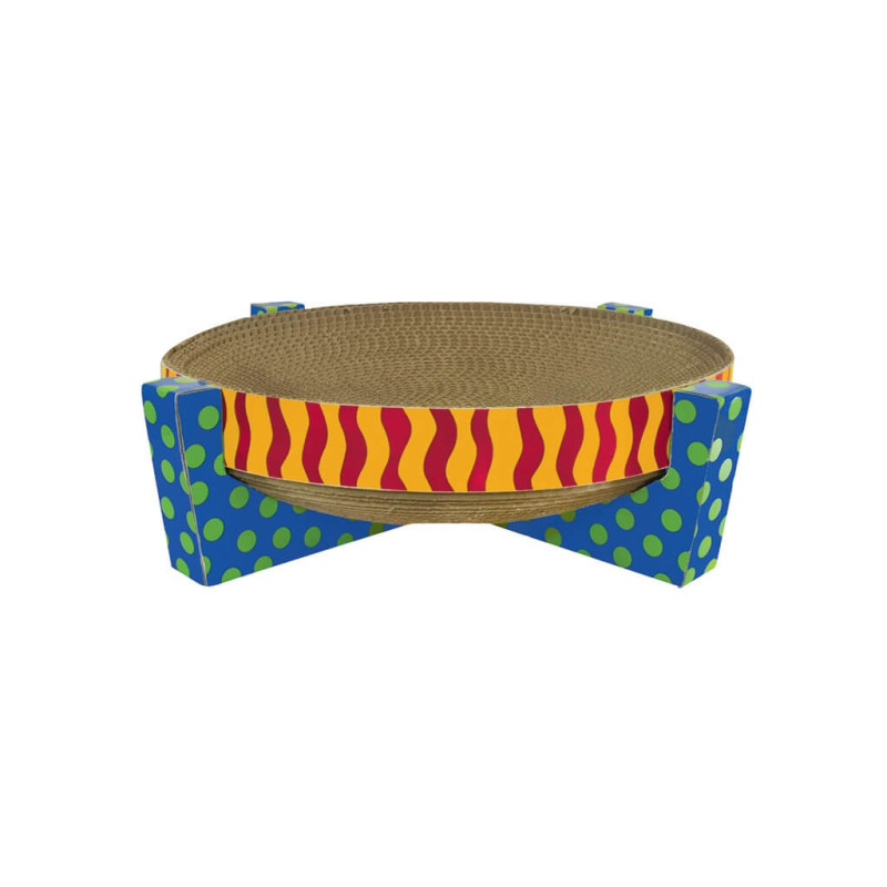 Outward Hound Scratch Snuggle & Rest Tan дряпка для котів, 34 см х 34 см х 10 см