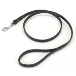 Coastal Circle-T Dog Leash поводок кожаный для собак, 1.2 м х 2 см, черный