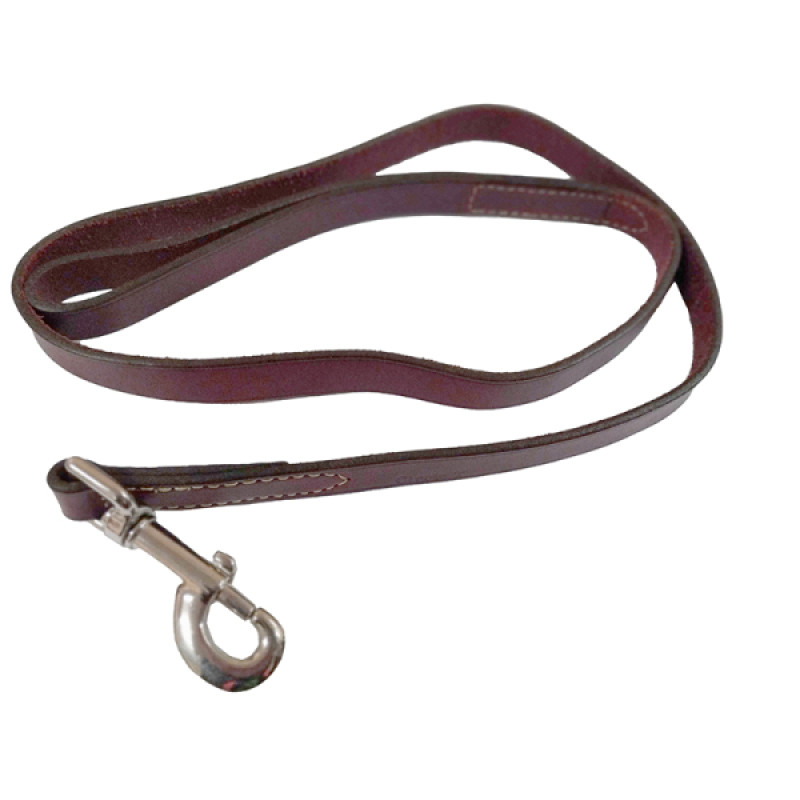 Coastal Circle-T Dog Leash поводок кожаный для собак, 1.2 м х 2 см, кремовый