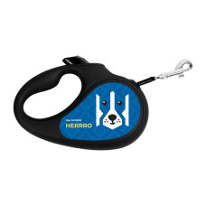 Waudog R-Leash L рулетка для собак з малюнком "Патрон", стрічка, 5 м