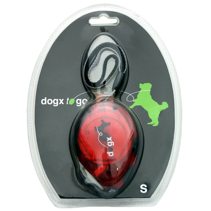 Flamingo Dogx2GO Belt Glassy S рулетка для собак до 12 кг, стрічка 2 м, червона