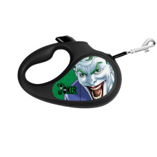 Waudog R-Leash M рулетка для собак с рисунком "Джокер Зеленый", лента, 5 м