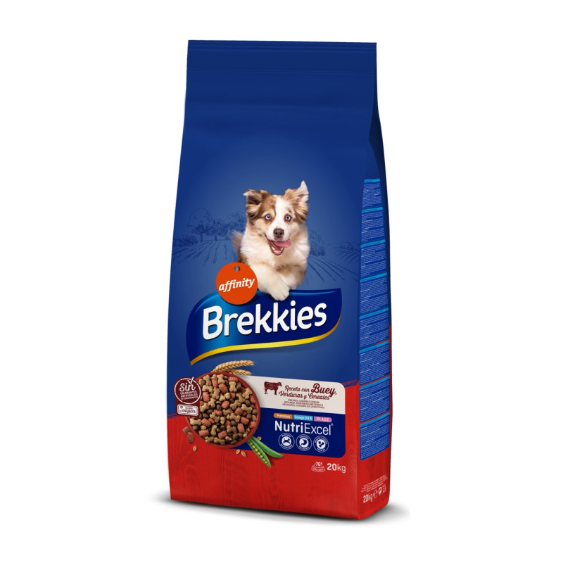 Brekkies Dog Beef сухий корм із яловичиною для собак, 20 кг