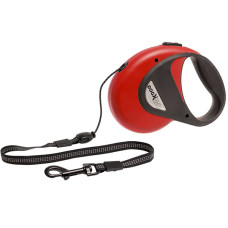 Flamingo Dogx2GO Cord М рулетка для собак до 20 кг, трос 8 м, червона
