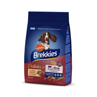 Brekkies Dog Delice Meat сухий корм із яловичиною для собак, 3 кг