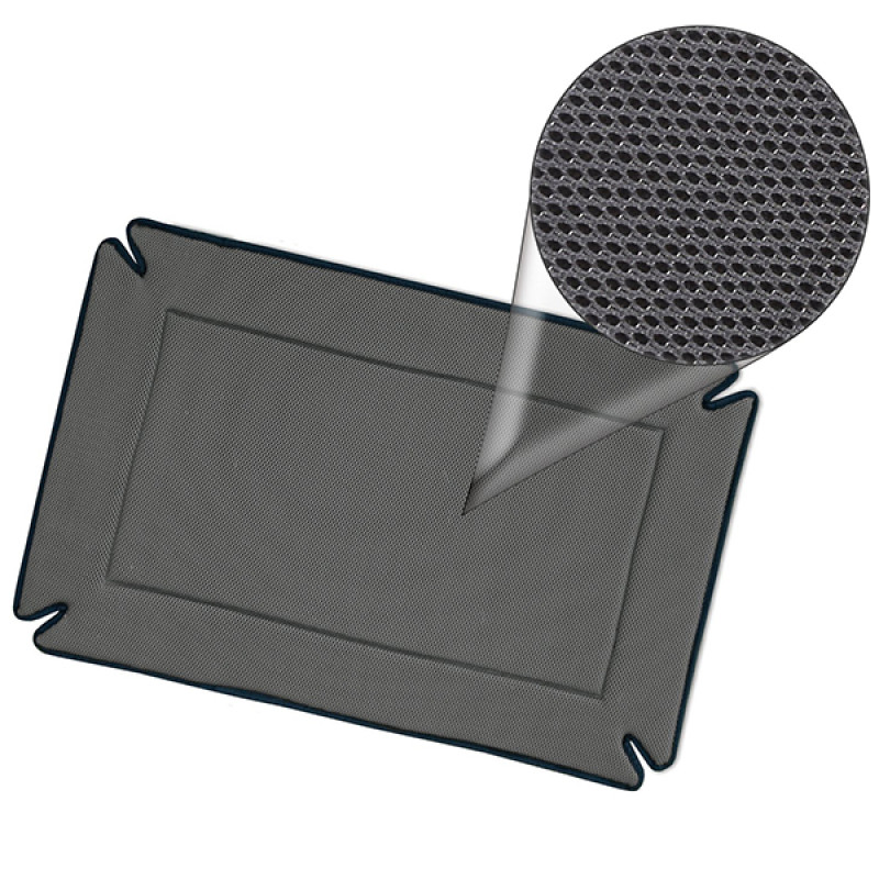 K&H Odor-Control Crate Pad подстилка в клетку для собак, 64 см х 51 см, серая