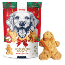 Wanpy Gingerbread Biscuits with Chichen лакомство для собак с курицей, 100 гр
