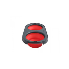 Dexas Collapsible Pet Feeder миска двойная складная, 2 шт х 600 мл, красный
