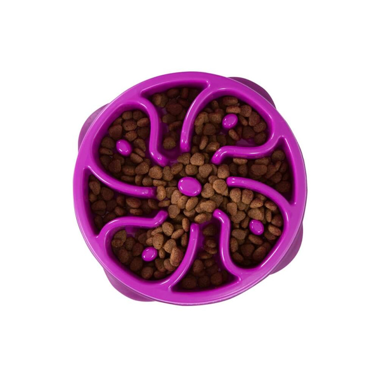 Outward Hound Fun Feeder Slo-Bowl миска-лабиринт для собак, 20 см, фиолетовая