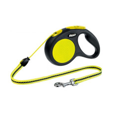 Flexi Neon M рулетка для собак, трос 5 м, черный