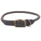 Coastal Circle-T Round Dog Collar нашийник шкіряний для собак, 50 см х 1.2 см, сірий