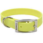 Coastal Fashion Waterproof Dog Collar ошейник биотановый для собак, 43 см, желтый