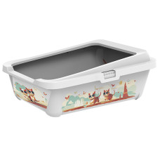 Moderna Hercules Indy & Louise туалет для котів, 51 х 39 х 19 см, сірий