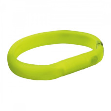 Trixie Flash Light Wide Ring USB нашийник для собак, що світиться, зелений, 50 см