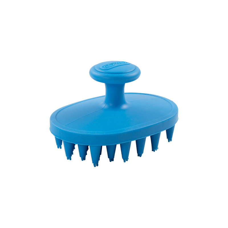 Dexas Brushbuster щетка для купания собак и котов, 10 см, голубая