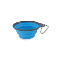 Dexas Collapsible Travel Cup миска дорожная складная для собак и кошек, 480 мл, голубая
