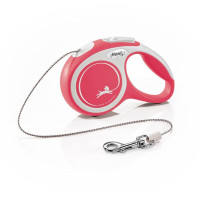 Flexi New Comfort XS рулетка для собак, трос 3 м, червоний
