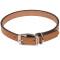 Coastal Circle-T Leather Town нашийник шкіряний для собак, 60 см, бежевий