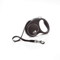 Flexi Black Design S рулетка для собак, стрічка 5 м, чорний