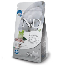 Farmina N&D White Adult Mini сухий корм з рибою для собак малих порід з білою шерстю, 2 кг + 2 кг