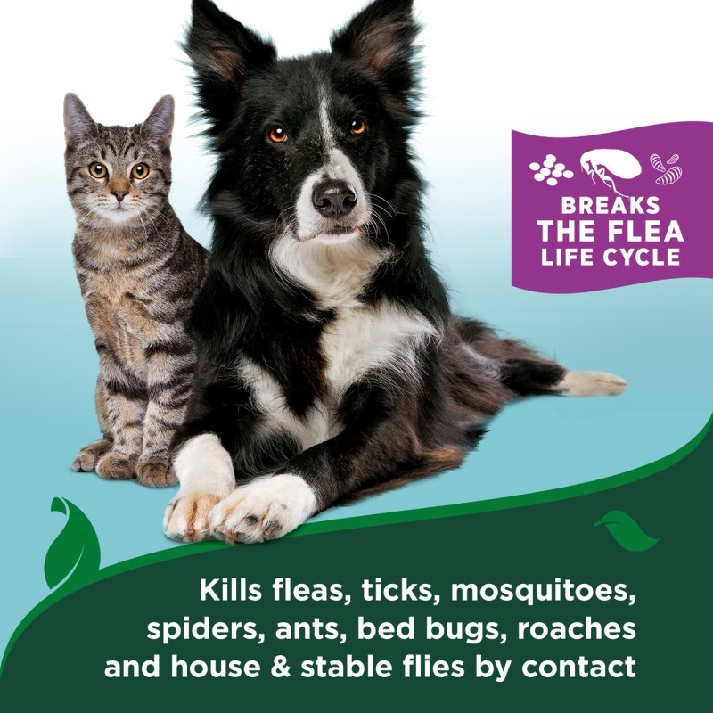 Vet's Best Flea & Tick Waterless Bath For Cats Cottonspice піна від бліх і кліщів для котів, 147 мл - фото 7