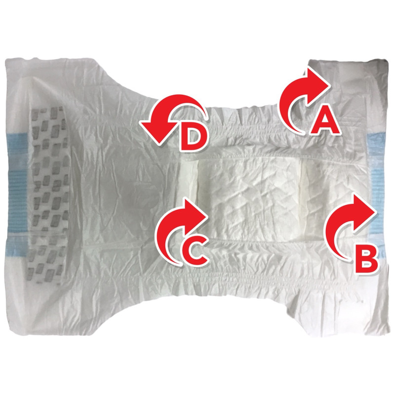 Simple Solution Disposable Diapers Small одноразові памперси для собак-самок, розмір S, 30 шт - фото 5