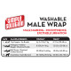 Simple Solution Washable Male Wrap Large многоразовый памперс для кобелей, размер L - фото 3