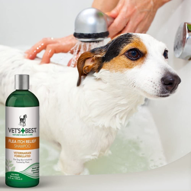 Vet's Best Flea Itch Relief Shampoo шампунь от раздражений кожи для собак, 470 мл - фото 4