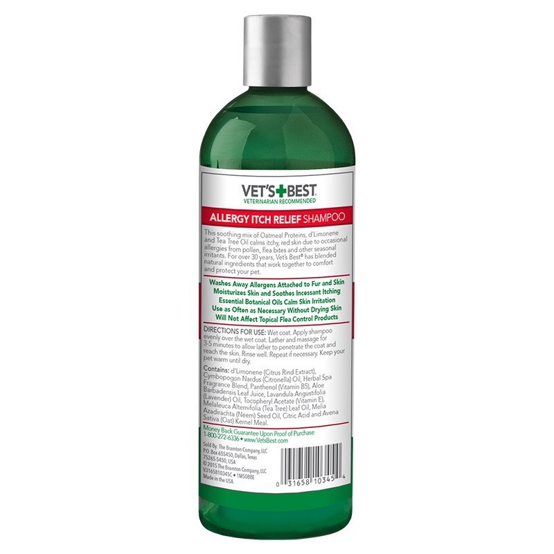 Vet's Best Allergy Itch Relief Shampoo шампунь для собак з чутливою шкірою, 470 мл - фото 2