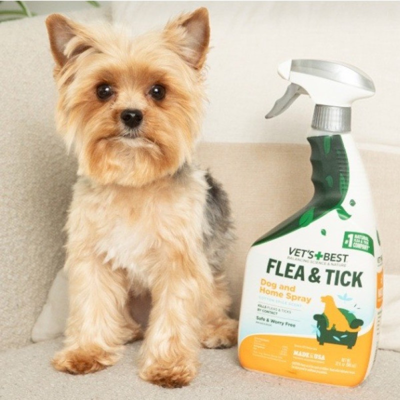 Vet's Best Flea & Tick Home Spray спрей от блох и клещей для собак и дома, 946 мл - фото 5