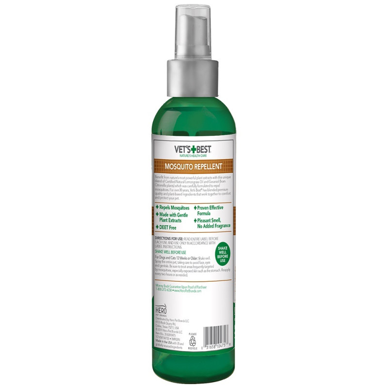 Vet's Best Mosquito Repellent спрей від комах для собак та котів, 236 мл - фото 2