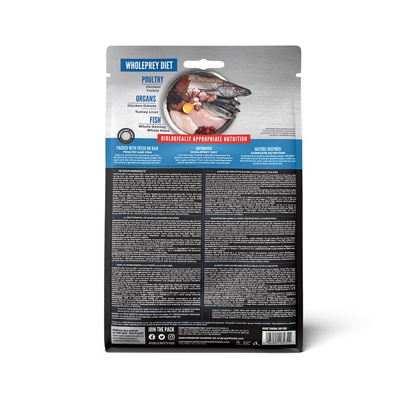Orijen Original Dog сухой корм с мясом и рыбой для собак всех возрастов 0.34 кг - фото 3