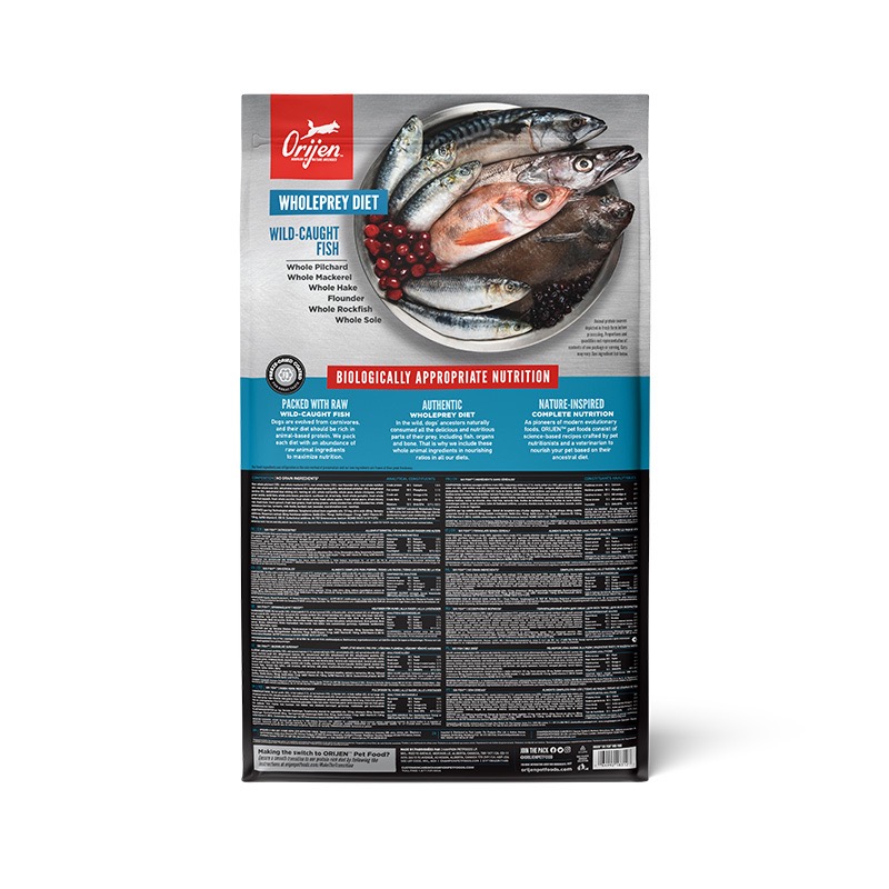 Orijen Six Fish Dog сухой корм с рыбой для собак всех возрастов 11.4 кг - фото 3