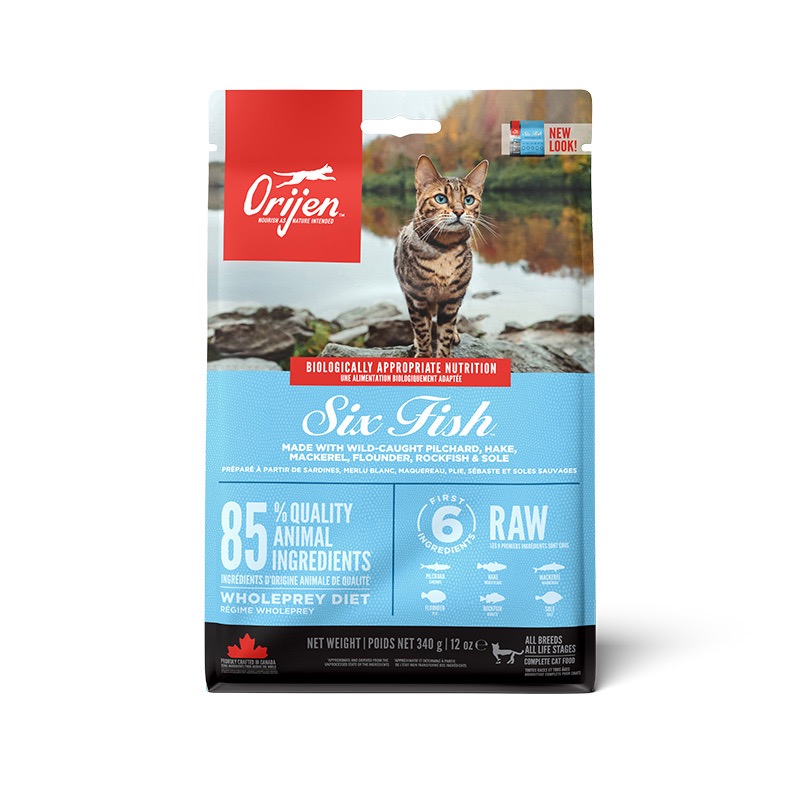 Orijen Six Fish Cat & Kitten сухий корм з рибою для котів будь-якого віку 340 гр - фото 2