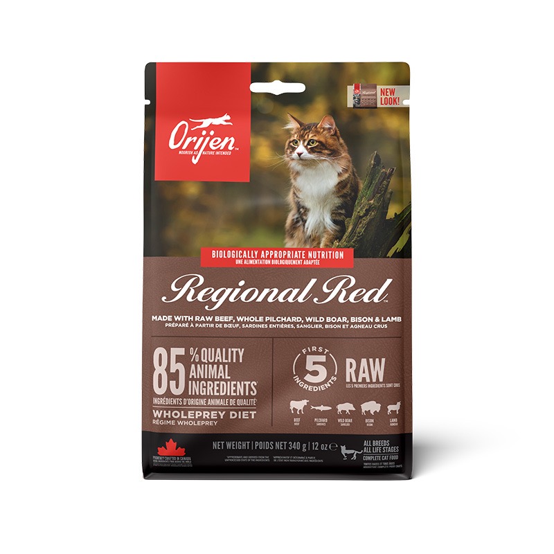 Orijen Regional Red Cat сухой корм с шестью видами мяса для котов всех возрастов 340 гр - фото 2