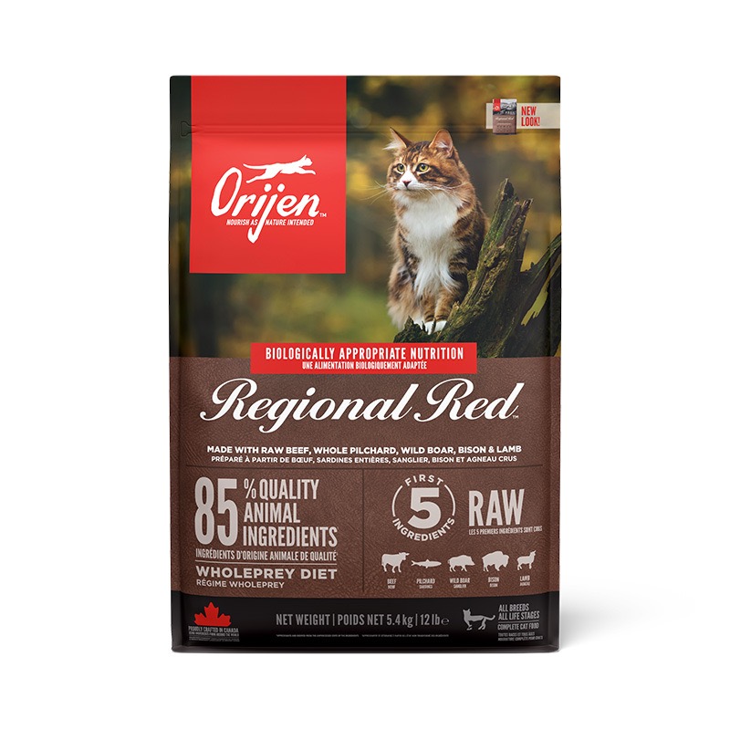 Orijen Regional Red Cat сухой корм с шестью видами мяса для котов всех возрастов 5.4 кг - фото 2