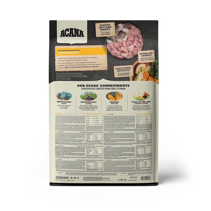 Acana Puppy Recipe сухой корм для щенят всех пород 6 кг - фото 3