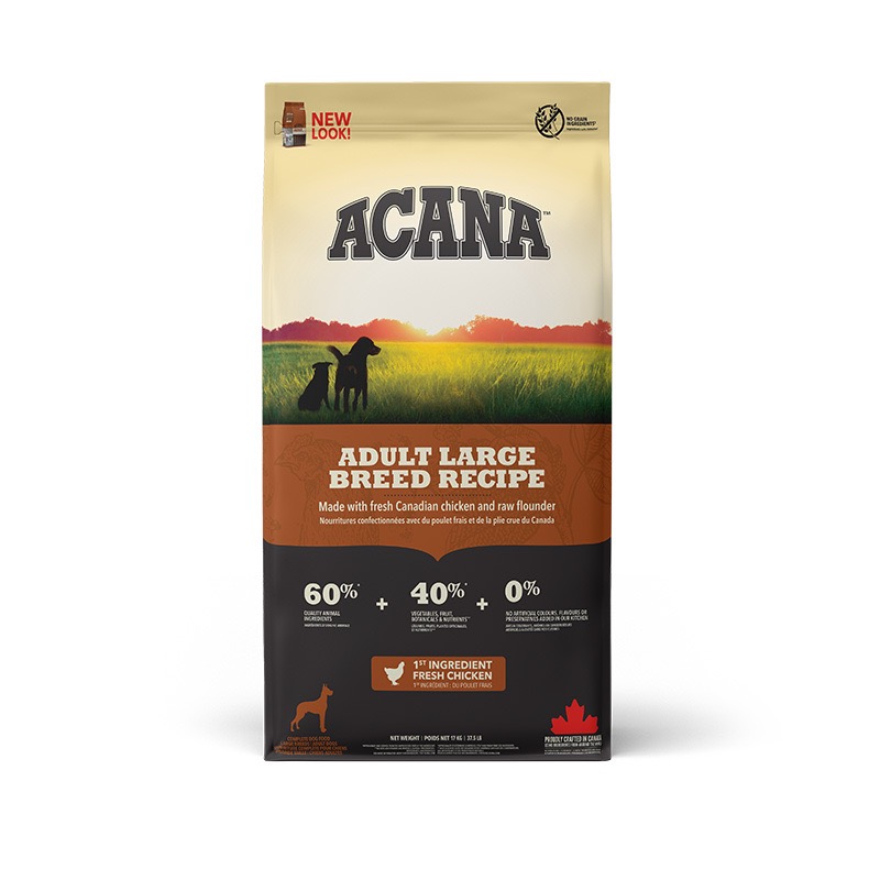 Acana Adult Large Breed Recipe сухой корм с мясом птицы для собак больших пород любого возраста 17 кг - фото 2