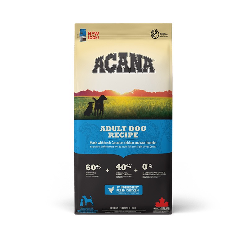 Acana Adult Dog Recipe сухий корм з м'ясом і рибою для собак будь-якого віку 17 кг - фото 2