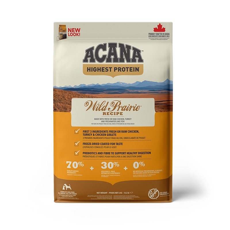 Acana Wild Prairie Dog Recipe сухой корм с птицей для собак всех возрастов 6 кг - фото 2