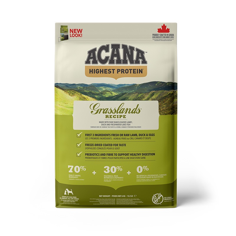 Acana Grasslands Dog Recipe сухой корм с мясом и рыбой для собак всех возрастов 6 кг - фото 2